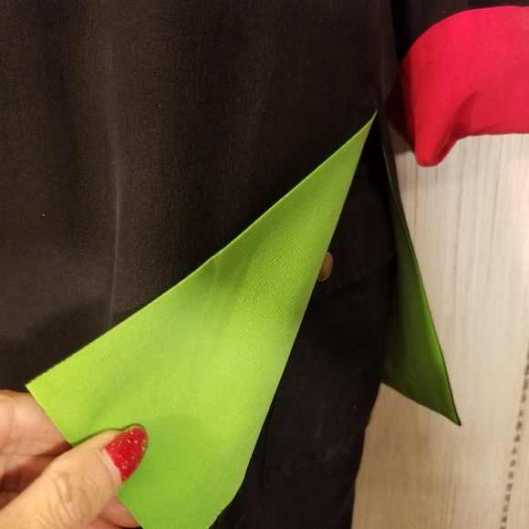 EUC 100% silk jacket 8P - Picture 5 of 6